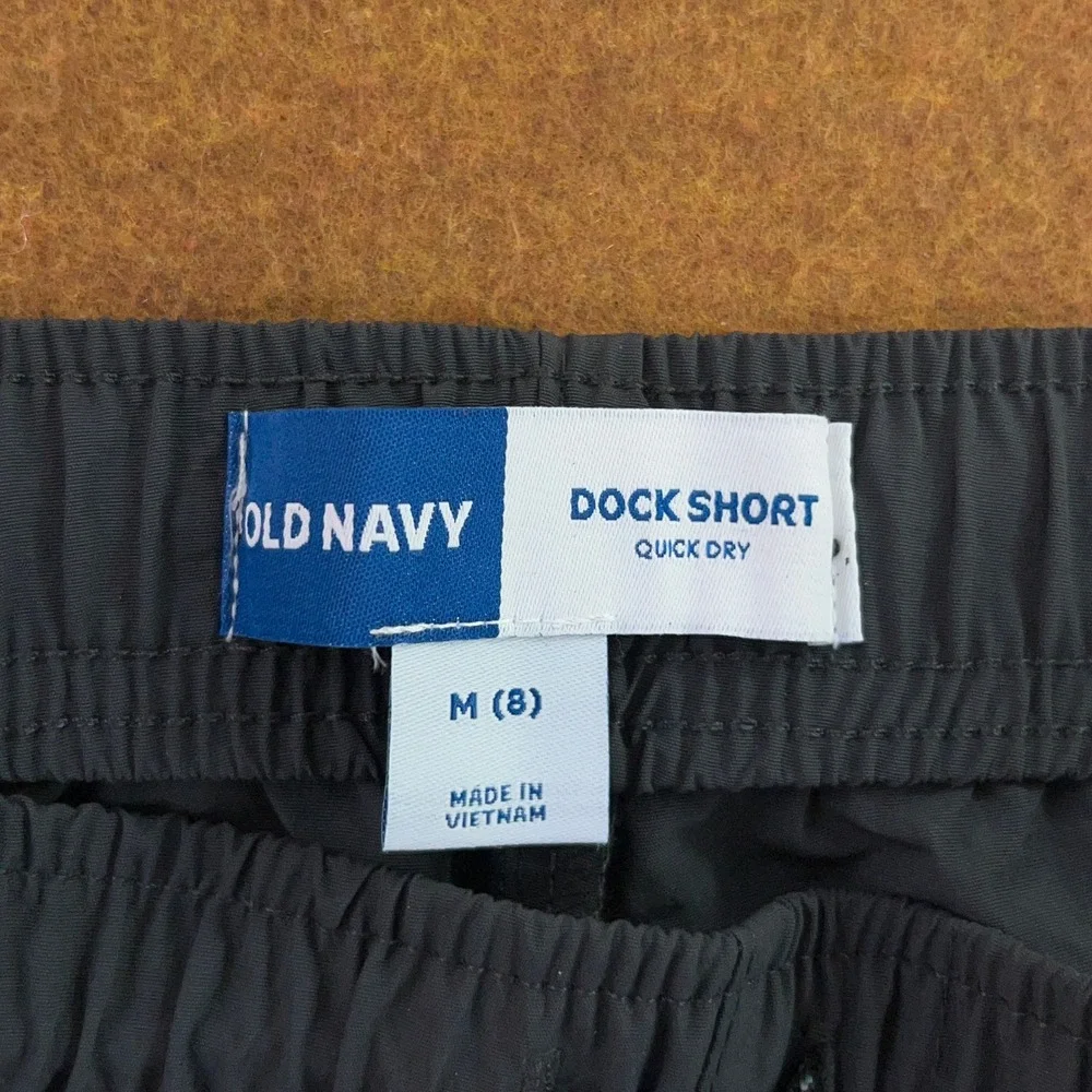 Old Navy Boys Size Medium (8) Gray Quick Dry Nylon Dock Shorts New
